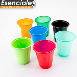 [DES4181100] Vasos Plásticos Desechables Color´s x 100 un Machtig