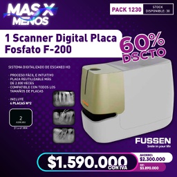 [PACK1230] 1 Scanner Digital Placa Fosfato F-200 Fussen