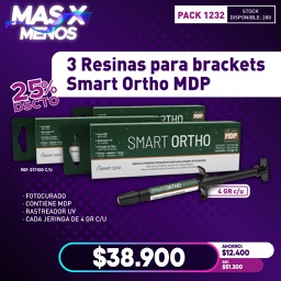 [PACK1232] 3 Resinas para brackets Smart Ortho MDP Smart Dent