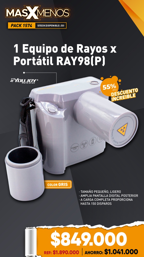 1 Equipo de Rayos x Portátil RAY98(P) Youjoy