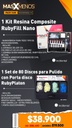 1 Kit Resina Composite RubyFill Nano + 1 Set de 80 Discos con Porta disco RubyPlaton Incidental