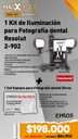 1 Kit de Iluminación para Fotografía Resolut 2-902 Fotodental + 1 Set Espejos para Fotografía Ehros