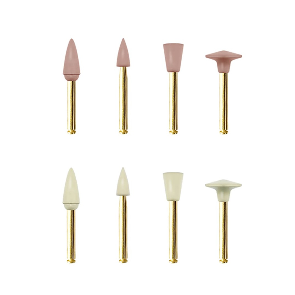 Set de 8 Cauchos para pulido de Resina Composite tipo Eve P2 2.0 ZT Dental