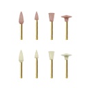 Set de 8 Cauchos para pulido de Resina Composite tipo Eve P2 2.0 ZT Dental