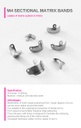 Set de 50 Bandas Matriz preformada acero Matrix M4 1.0 ZT Dental
