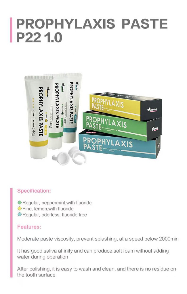Pastas para Profilaxia Regular Prophylaxis paste P22 1.0 tipo Shofu ZT dental