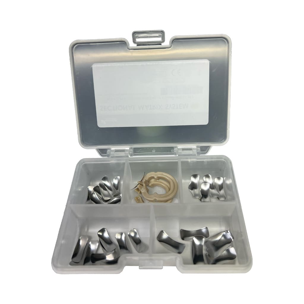 Set de 30 Bandas Matriz preformada con Clamps Resina F1 ZT Dental
