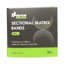 Set de 50 Bandas Matriz preformada acero Matrix M4 1.0 ZT Dental
