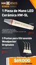 1 Pieza de Mano LED Cerámica HW-5L + 3 Puntas para Ultrasonido Woodpecker Originales