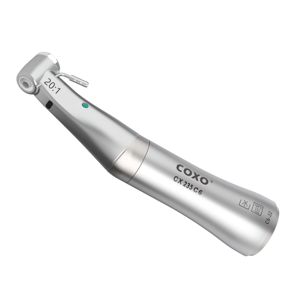 Contrángulo Push Led Reducción 20:1 Coxo CX235C6-22 (Anillo verde)