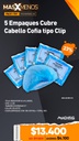 5 Empaques Cubre Cabello Cofia tipo Clip Machtig