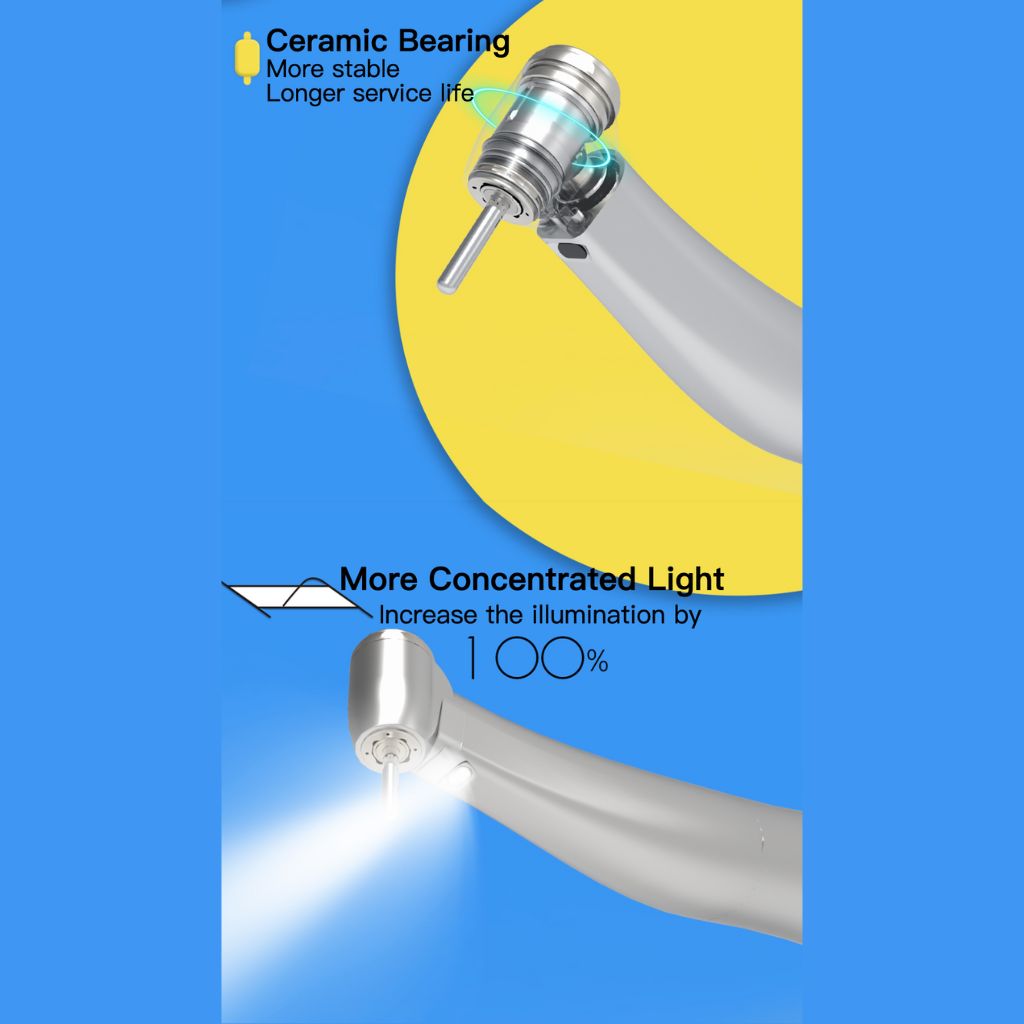 Contrángulo Push Mini led Multiplicador 1:5 Coxo (Anillo rojo)