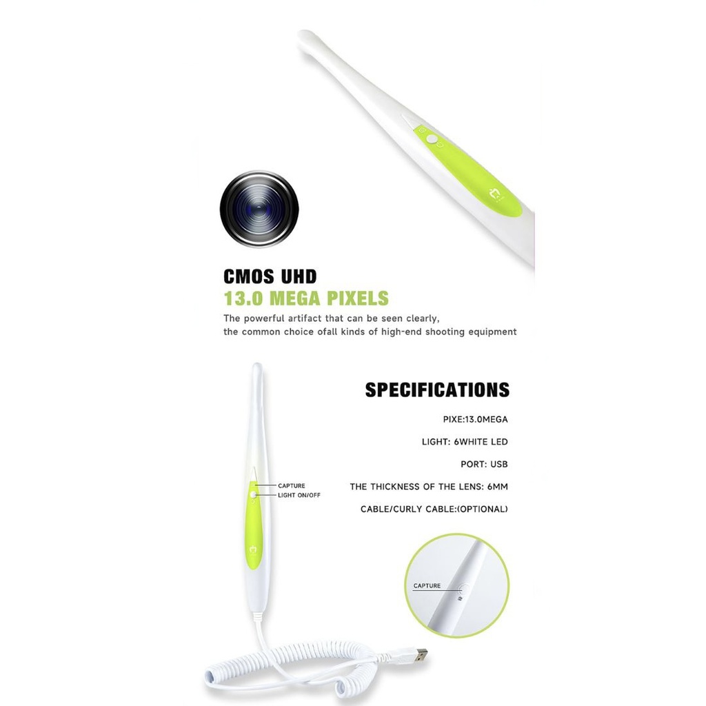 Set Monitor computador + Cámara intraoral HD para Sillón Eco-Camera 01 Appledental