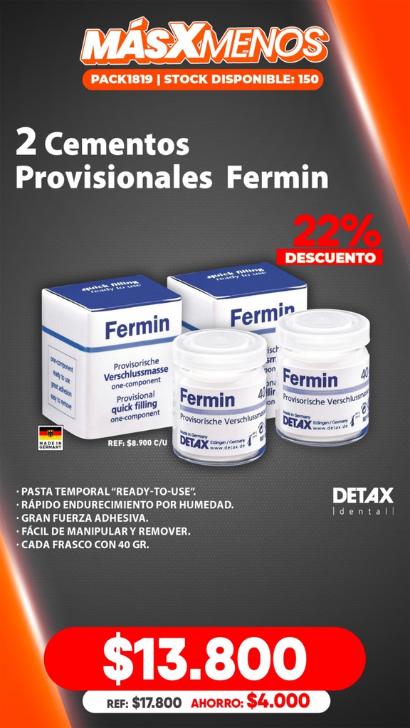2 Cementos Provisionales Fermin Detax