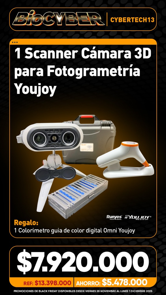 1 Scanner Cámara 3D para Fotogrametría Youjoy + Regalo