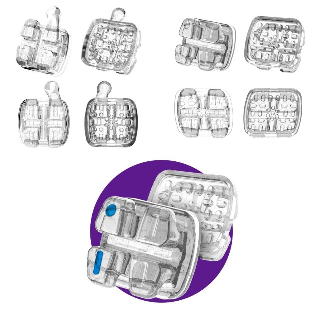 1 Caso Brackets estéticos Poly Zafiro ICeram-P Policristalino Orthometric