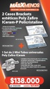 2 Casos Brackets estéticos Poly Zafiro ICeram-P Policristalino + 1 Set de 2 Mini Tubos universales Poly Zafiro ICeram Orthometric