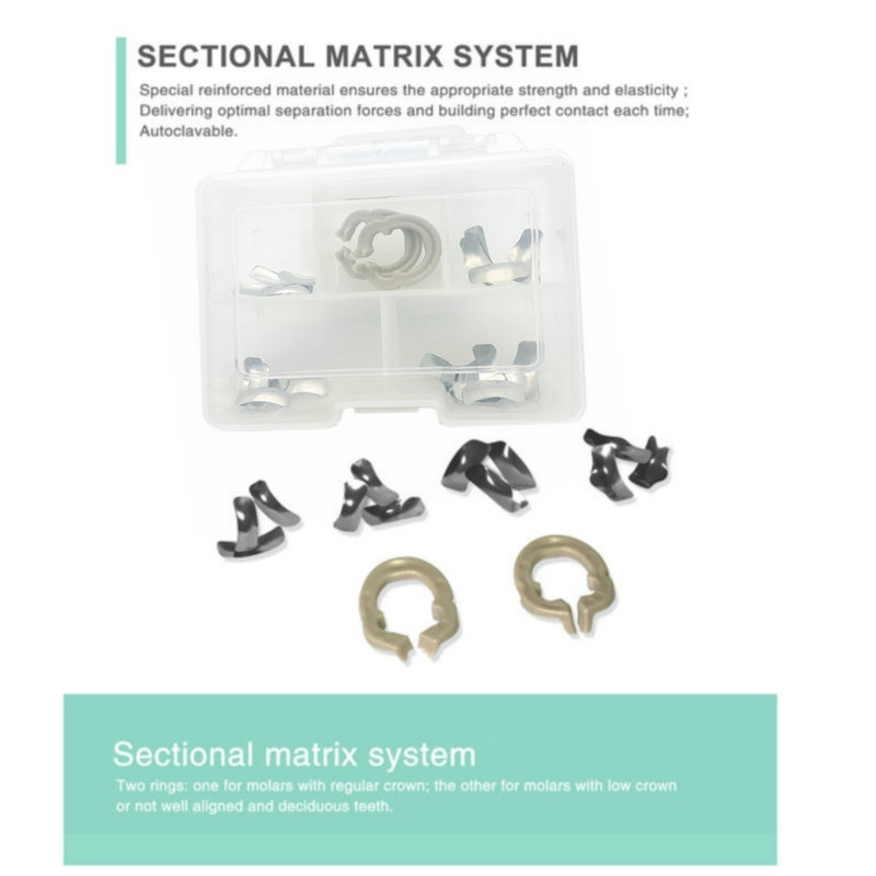 Set Banda Matriz preformada con Clamps Flexibles ZT Dental