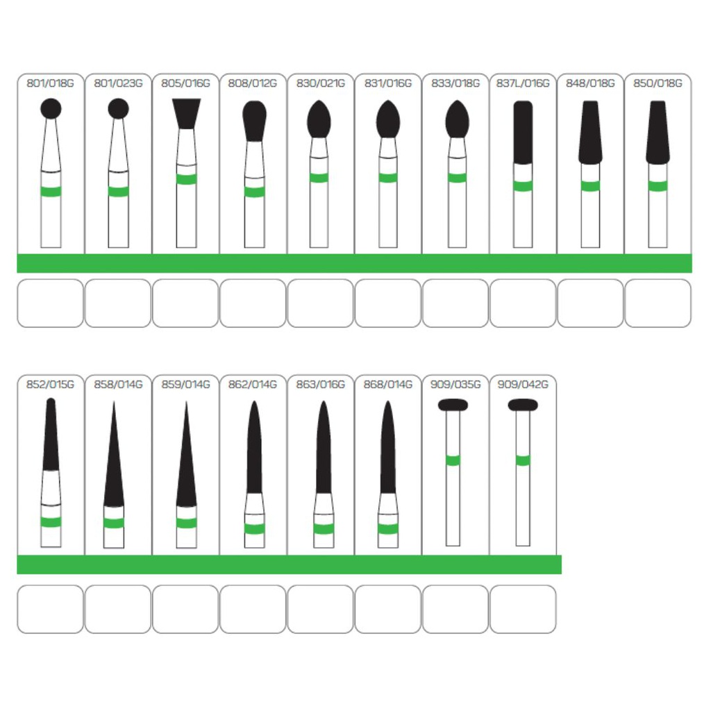 Fresa de Diamante Natural FG Grueso Premium Grip