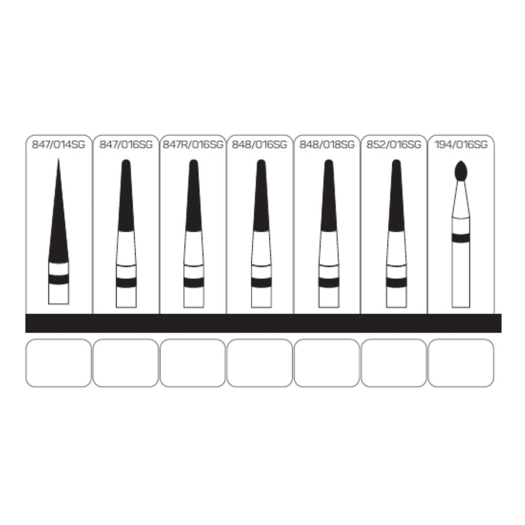 Fresa de Diamante Natural FG Super grueso Premium Grip