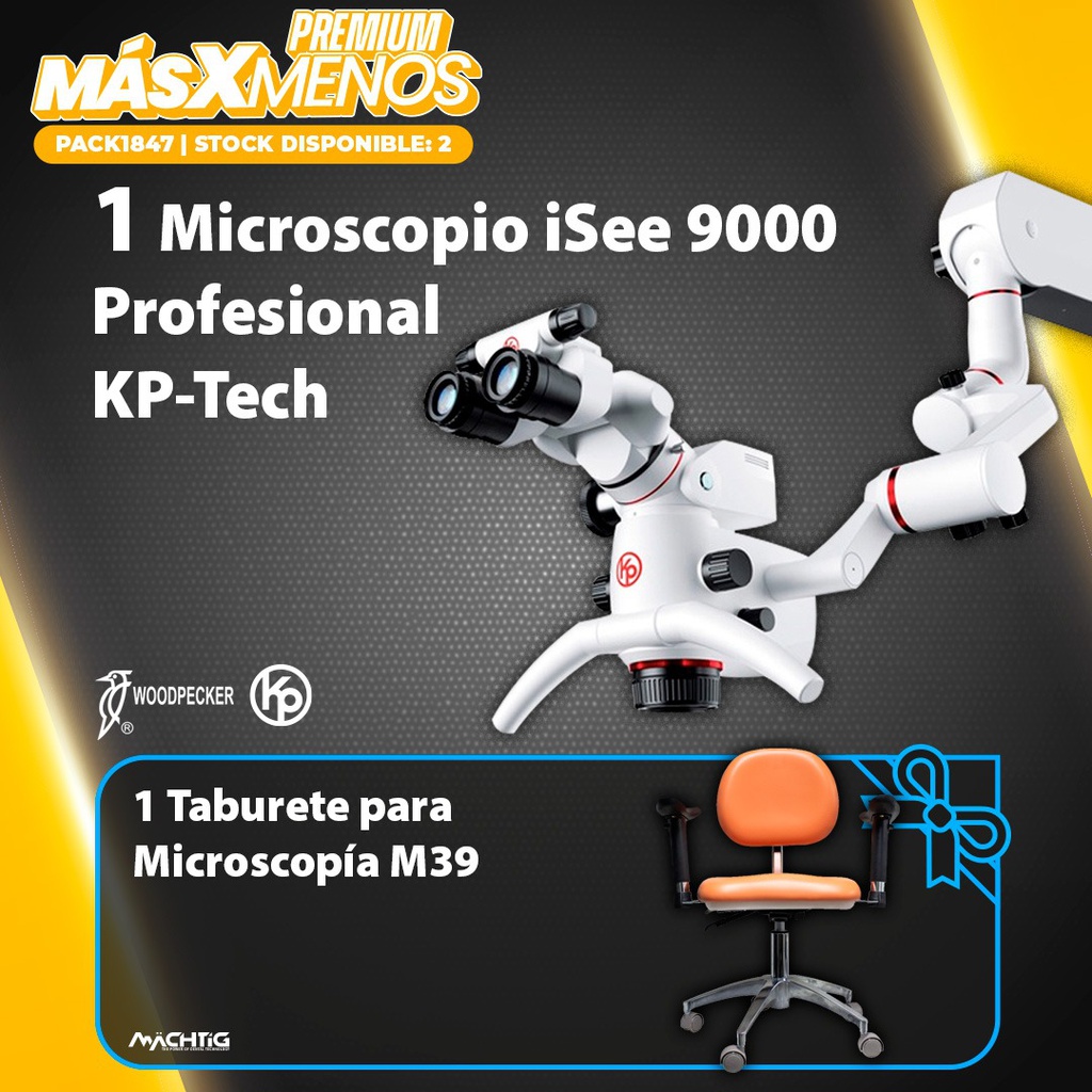 1 Microscopio iSee 9000 Professional KP-Tech KP Woodpecker + Regalo