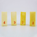 Set de 4 Huesos Dureza para implantología Machtig