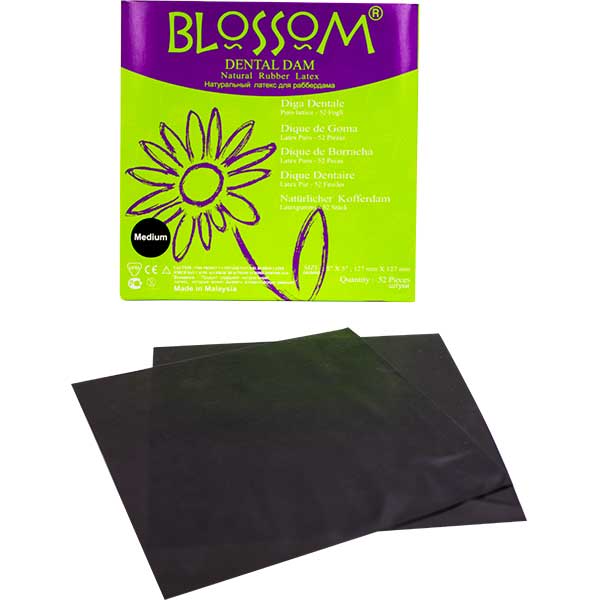 Goma Dique Negra 5&quot;x5&quot; Blossom