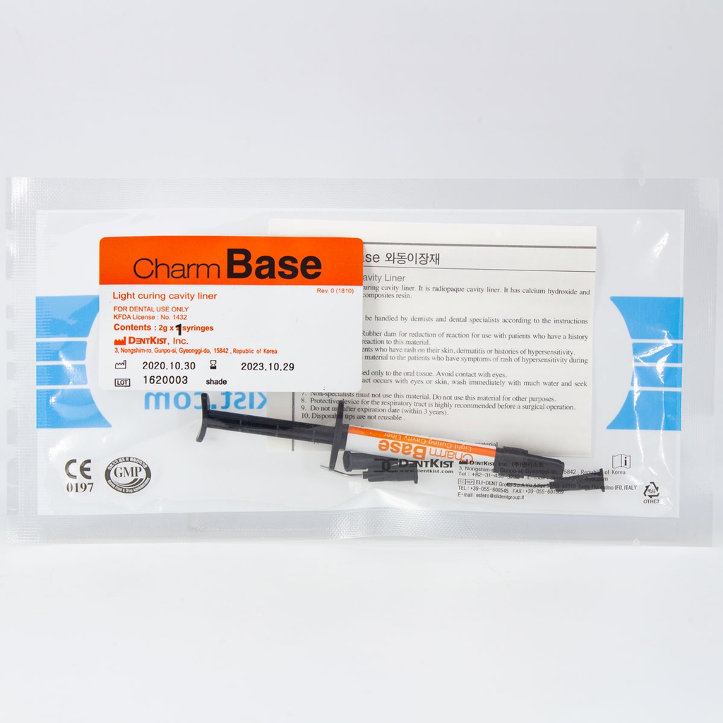 Pasta Hidróxido calcio fotocurado CharmBase Dentkist