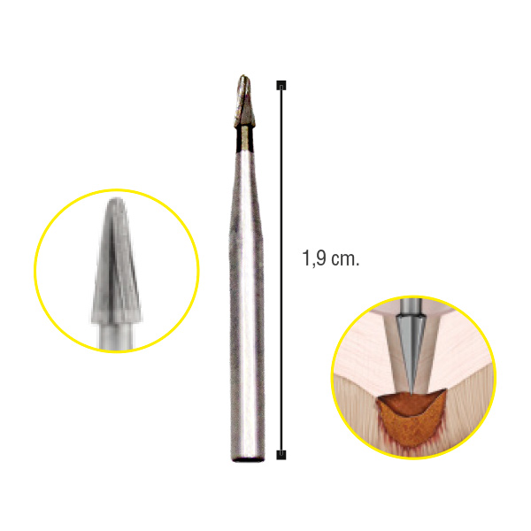 Fresa de carburo Fissurotomy FG Ehros