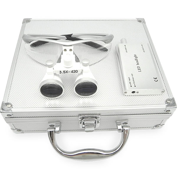 Set Lupa led para Cirugía tipo lente Machtig