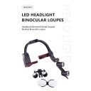Set Lupa led para Cirugía tipo cabezal Westcode