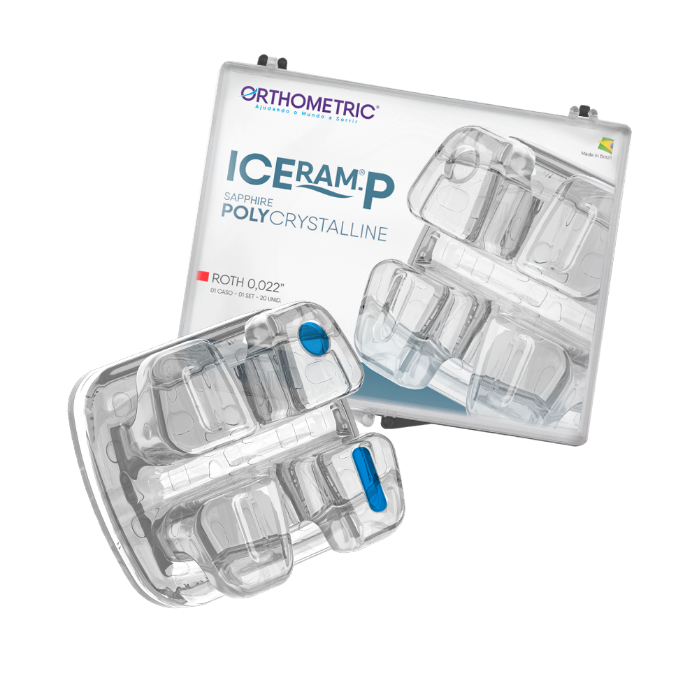 1 Caso Brackets estéticos Poly Zafiro ICeram-P Policristalino Orthometric