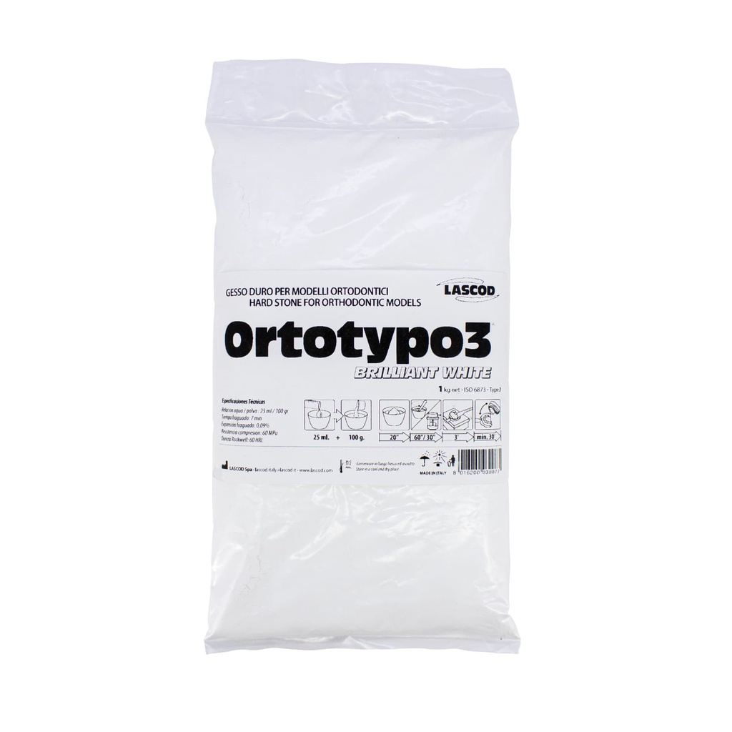 Yeso Tipo III Ortotypo 3 1 kg Lascod