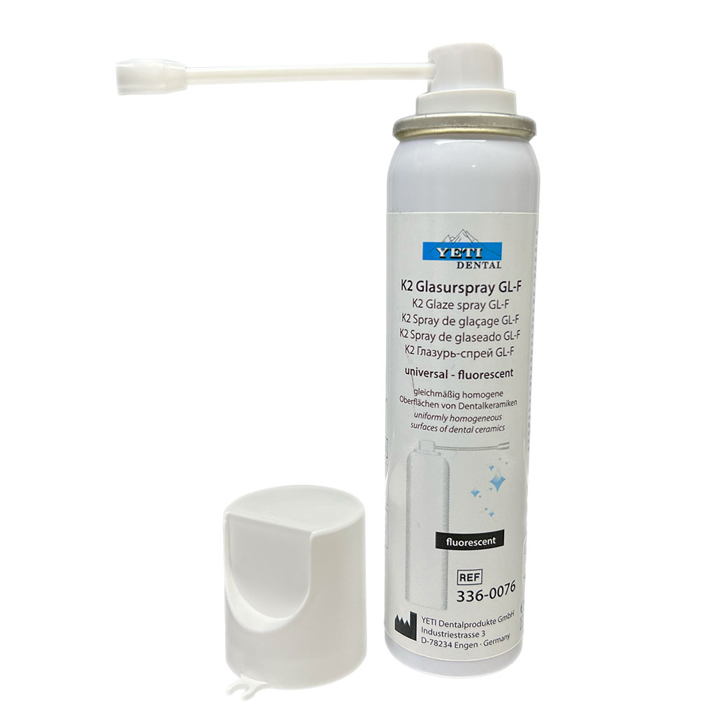 Spray para glaseado K2 Glaze Universal GL-F Uni-Fluorescent Yeti dental