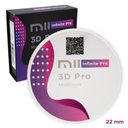 Disco de Zirconio Pro 3D Multi Ultra Translucidez TT 22 mm Mii Infinite Pro