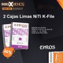 2 Cajas Limas Manuales NiTi K-File Ehros