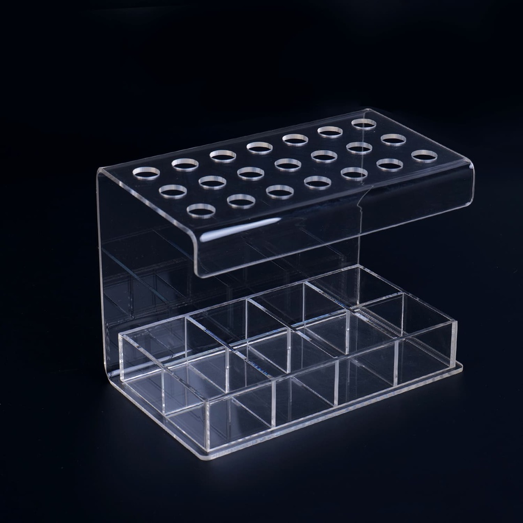 Organizador porta Jeringas acrílico con bandeja Cotisen