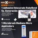 1 Adhesivo fotocurado RubyBond 5a. Generación Incidental + 1 Microbrush Micro Applicators ZT Dental