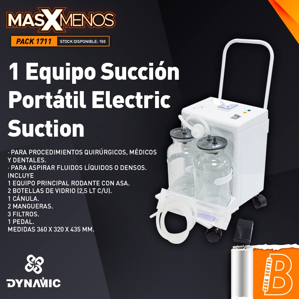 1 Equipo Succión Portátil Electric Suction Dynamic