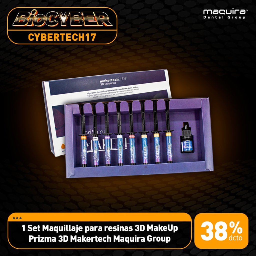 1 Set Maquillaje para resinas 3D MakeUp Prizma 3D Makertech Maquira Group