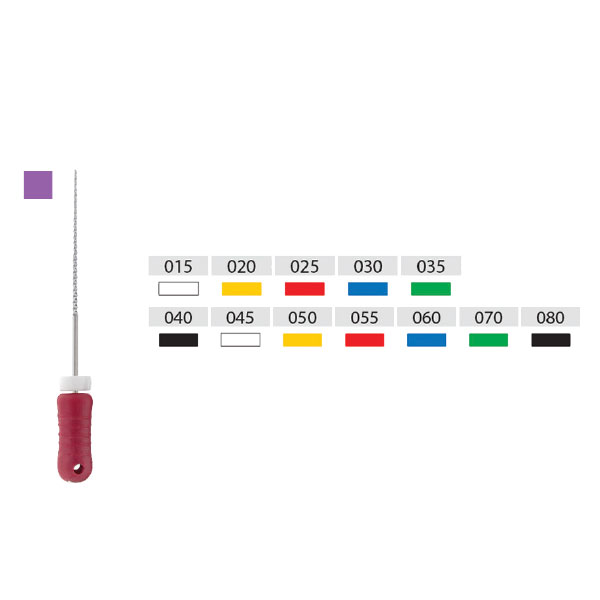 Limas Manuales acero K-File Ehros