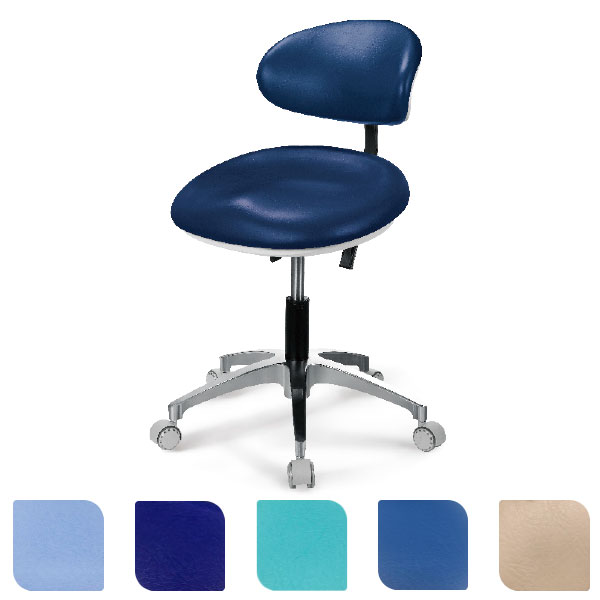 [SIL3513] Taburete con respaldo base metálica Profesional B2 Fengdan