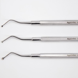 [RES2642] Cuchareta de acero para Caries Machtig