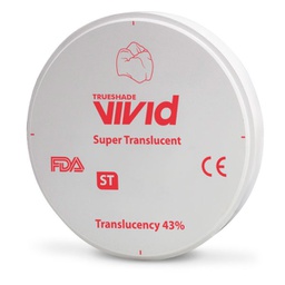 Disco de Zirconio Super Translucidez ST White Vivid