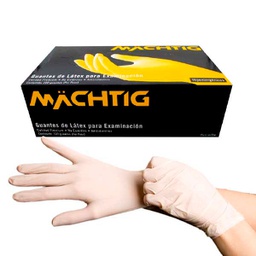 [DES2386BLAS10] Guantes de Látex 5,5 gr &quot;S&quot; x 10 Machtig