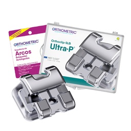 1 Caso Brackets Autoligado OrthoClip SLB Ultra-P + Set Secuencia Arcos Orthometric
