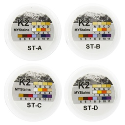 Maquillaje Stain universal colores Básicos K2 MyStains Yeti dental