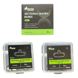 [RES4538] Set de 50 Bandas Matriz preformada acero antiadherente Matrix M4 2.0 ZT Dental