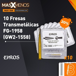 [PACK1560] 10 Fresas Transmetálicas FG-1958 (GW2-1558) Ehros
