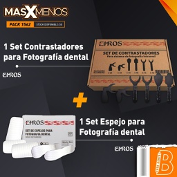 [PACK1562] 1 Set Contrastadores + 1 Set Espejos para Fotografía dental Ehros